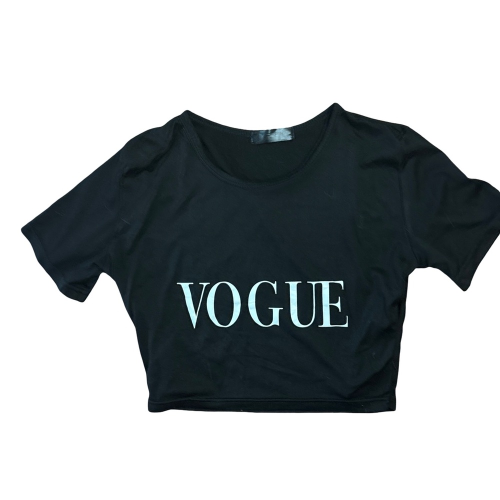 Vogue Black Crop Top